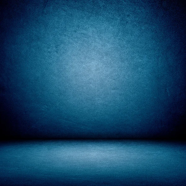 파란 벽과 바닥 인테리어 — 스톡 사진