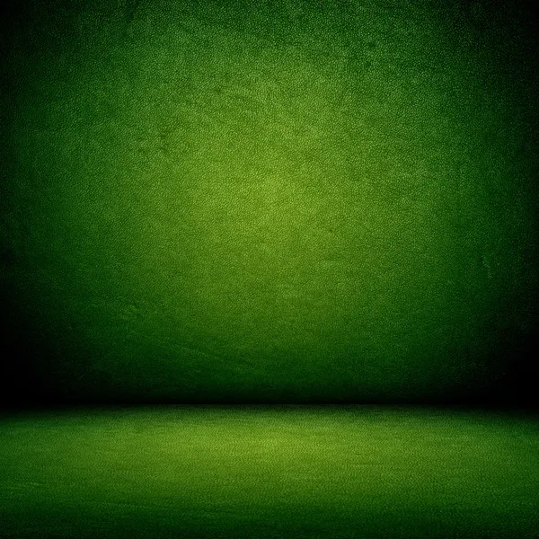 Зеленая стена и пол — стоковое фото