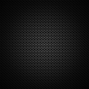Black hexagonal mesh background clipart