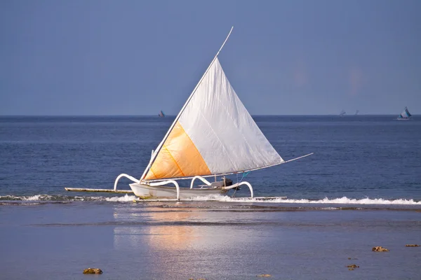 stock image Sailboat reflection