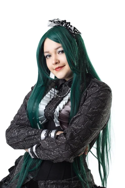Jente-cosplay anime-figur – stockfoto