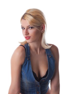 güzel sarışın kadın seksi portre