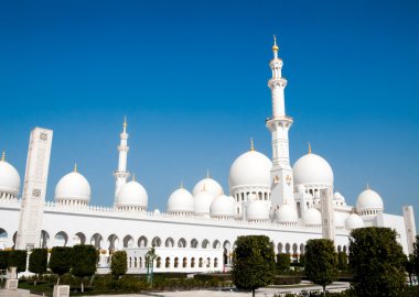 Abu Dabi 'deki Şeyh Zayed camii.