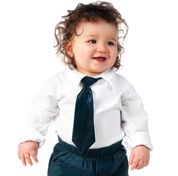 Criança vestida em um negócio — Fotografia de Stock