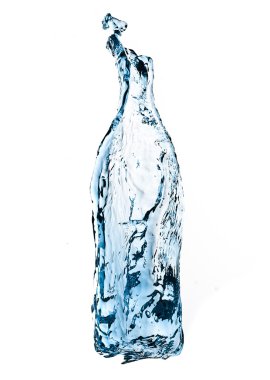 Water bottle isolated on white clipart