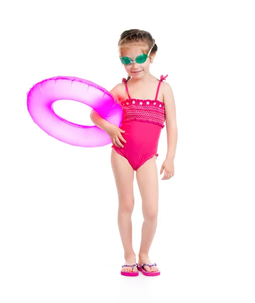 Yüzme elbiseli kız — Stok fotoğraf
