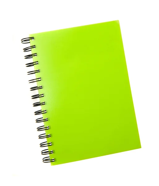 Зеленая тетрадь — стоковое фото