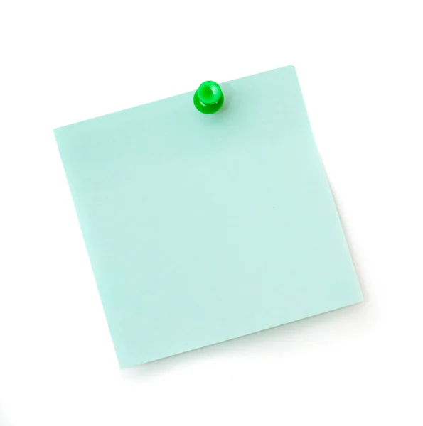 Blauw papier sticker — Stockfoto