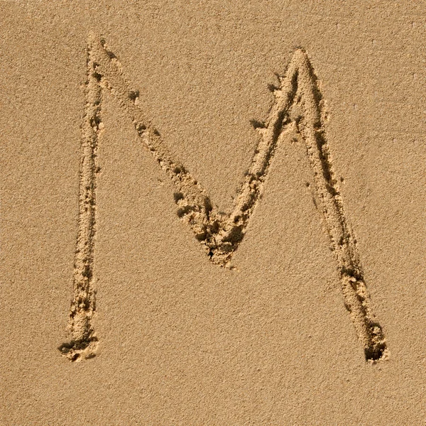 stock image English sandy alphabet