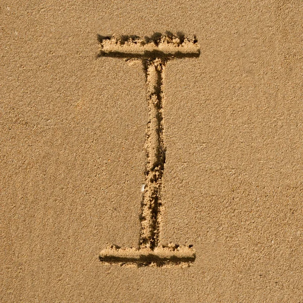 Английский песчаный алфавит — стоковое фото