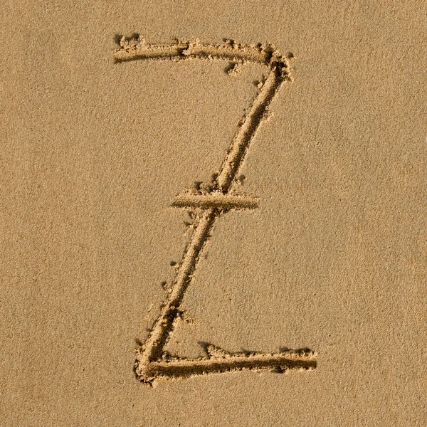English sandy alphabet — Stock Photo, Image