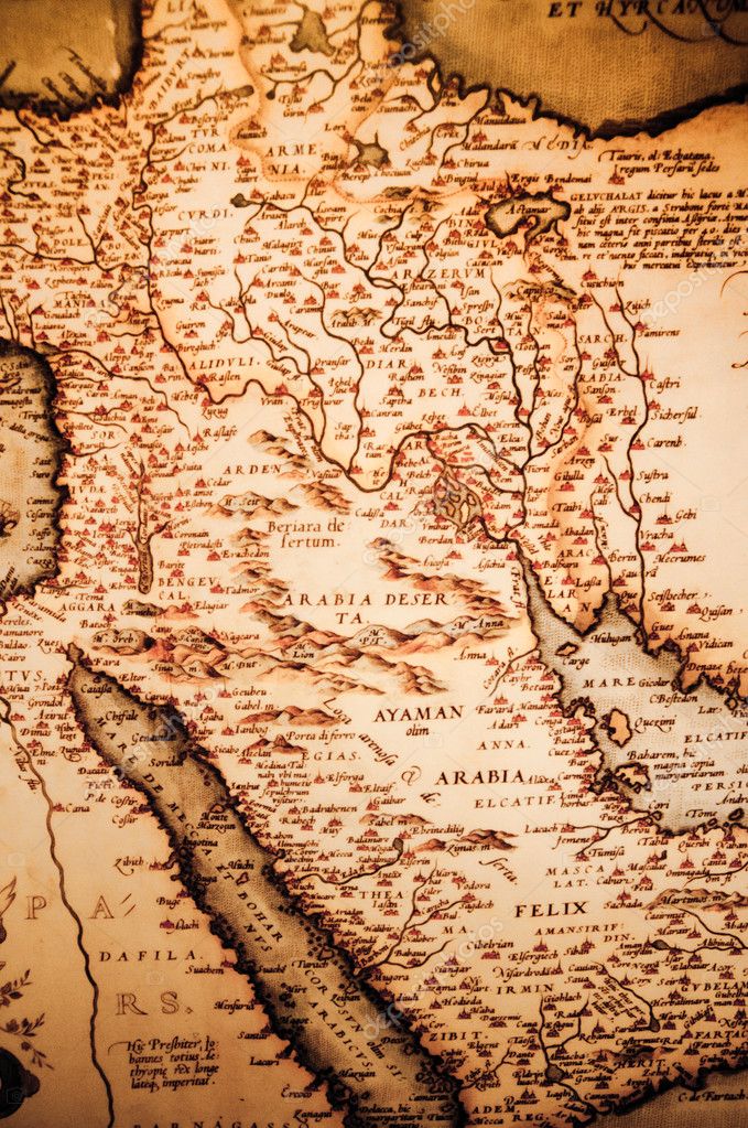 mapa arabského poloostrova starožitný mapa Arabského poloostrova — Stock Fotografie © GekaSkr  mapa arabského poloostrova