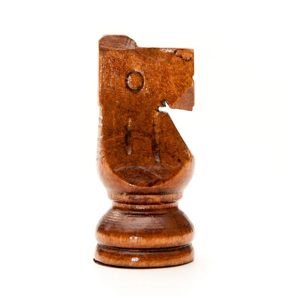 Cavaliere nero pezzo di scacchi — Foto Stock