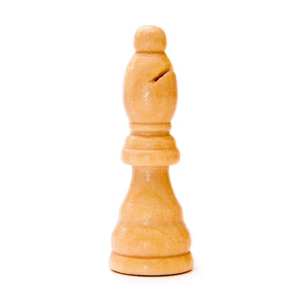 Pieza de ajedrez blanca alfil —  Fotos de Stock