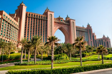 Atlantis Hotel in Dubai clipart