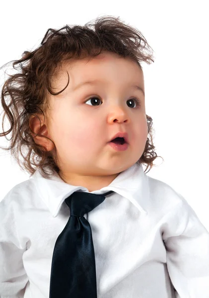 Bambino vestito in un business — Foto Stock