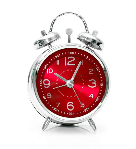 적색 알람 시계 — 스톡 사진