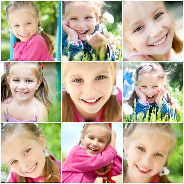 Sorridente ragazzina — Foto Stock