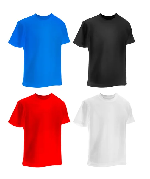 Reeks van kleurrijke t-shirts — Stockfoto