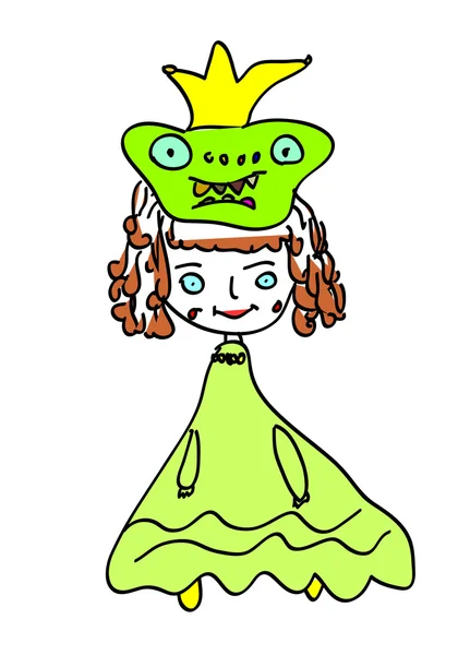 Princesse grenouille vecteur — Image vectorielle