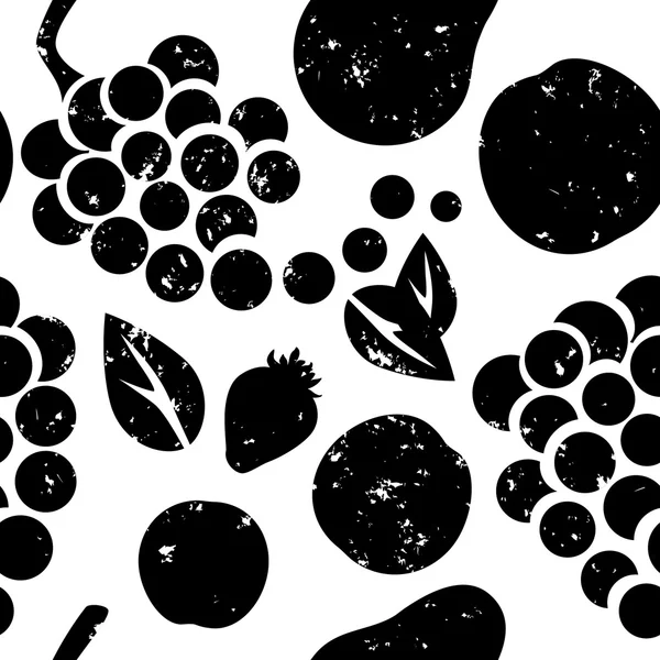 Гранж фрукти — стоковий вектор
