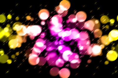 Background of lights and stars in motion clipart