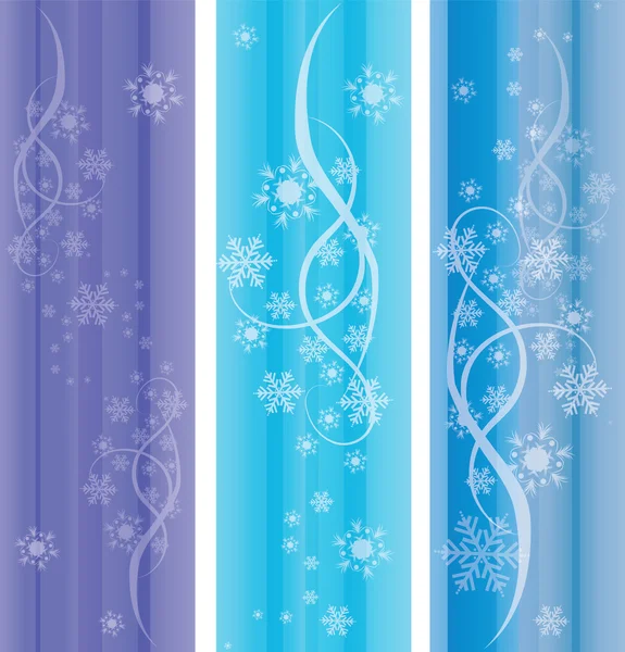 Vector abstract winter ornaments. eps10 — Stock Vector