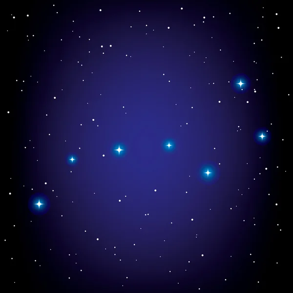 Constellation vectorielle de Big Dipper — Image vectorielle
