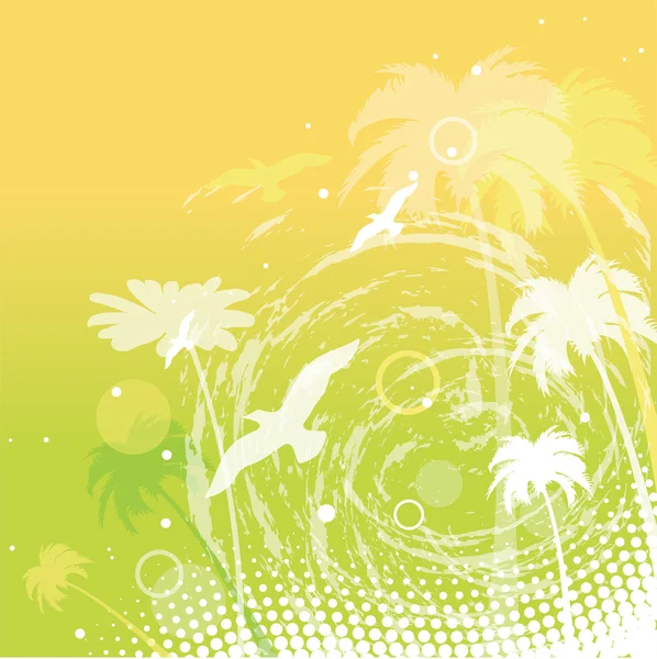Vector abstract summer background — Stock Vector