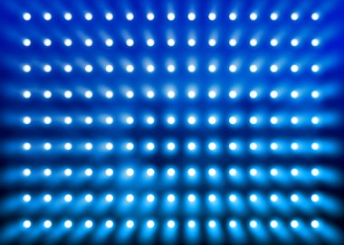 Blue spotlight wall clipart