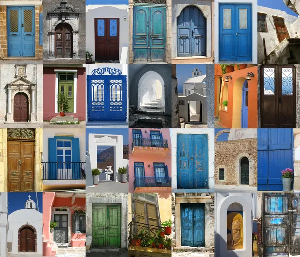Dveře z Řecka — Stock fotografie