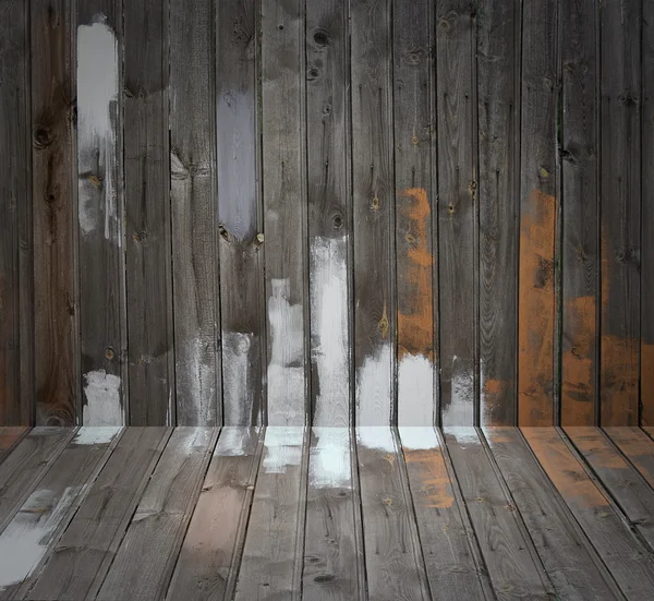 Grunge suelo y pared de madera —  Fotos de Stock