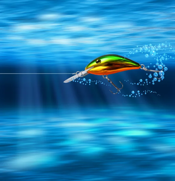 Kolorowy Wabik podwodne polowanie — Zdjęcie stockowe