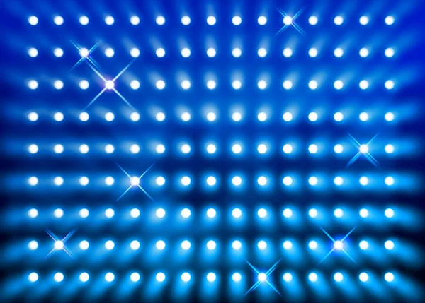 Sprankelende blauwe spotlight muur — Stockfoto
