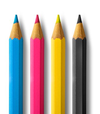 Color pencils cmyk