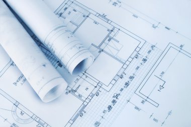 Construction plan blueprints