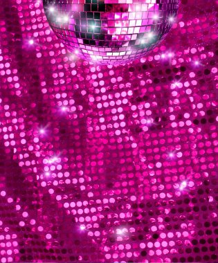 Disco mirror ball glitter clipart