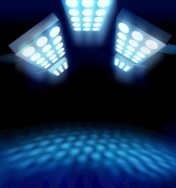 Stadium style premiere lights clipart