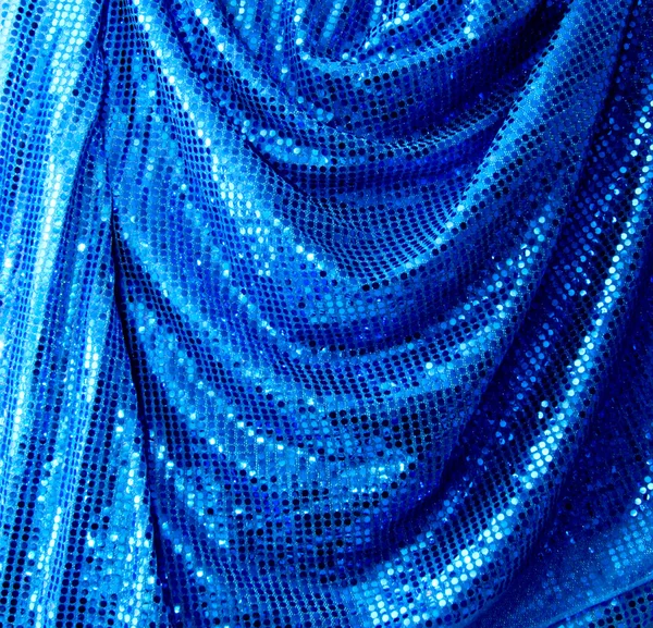 Blå disco färga duk — Stockfoto