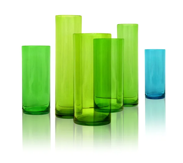 Vasos de vidro modernos — Fotografia de Stock