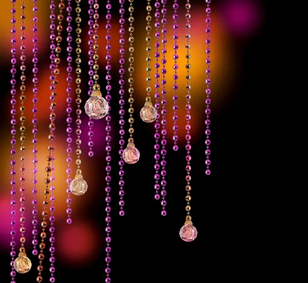 Glitter glamour curtains — Stock Photo, Image