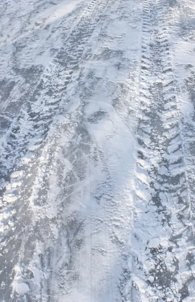 Slippery ice road — Stock Photo, Image