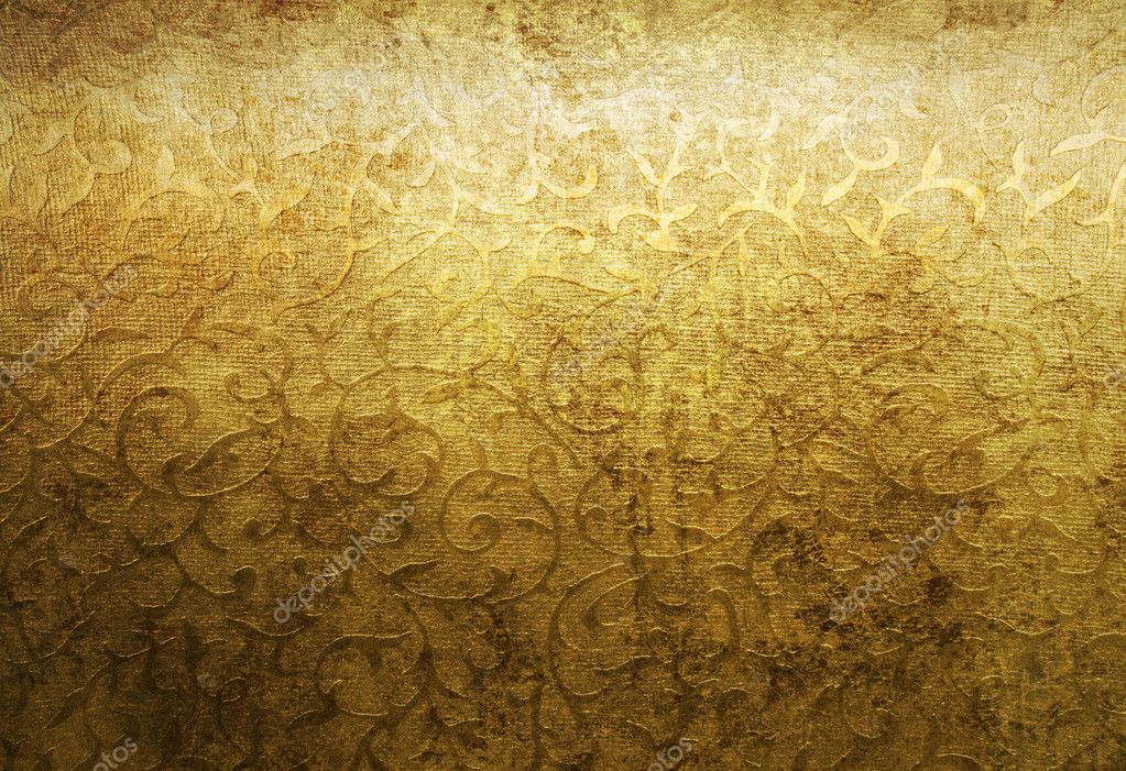 Aged golden brocade pattern — Stock Photo © anterovium #9337785