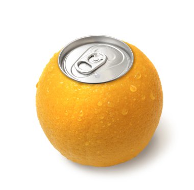 Canned orange juice clipart