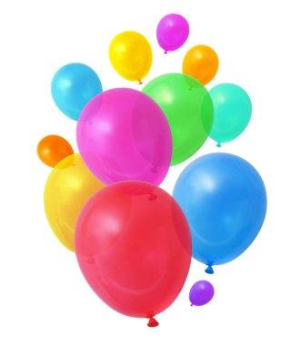 Colorful balloons clipart