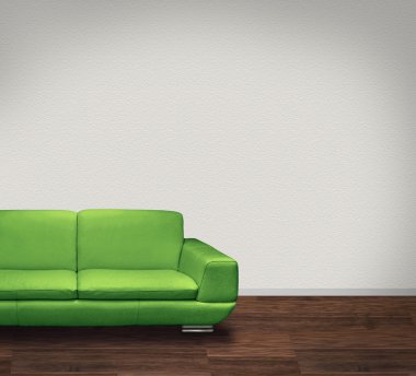 Modern sofa and frame clipart