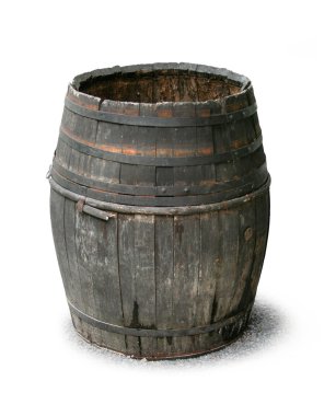 Old wooden barrel clipart