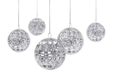 Silver Christmas ball clipart