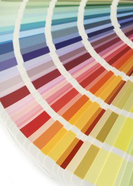 Color chart fan v clipart