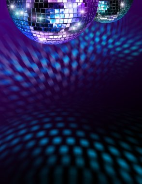 Disco mirro balls clipart